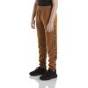 Carhartt Kid’s CK8429 Fleece Logo Sweatpant – Boys(Brown Classic)