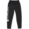 Carhartt Kid’s CK8429 Fleece Logo Sweatpant – Boys(Caviar Black)