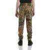 Carhartt Kid’s CK8429 Fleece Logo Sweatpant – Boys(Mossy Oak Country Dna)