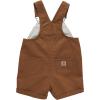 Carhartt Kid’s CM9748 Canvas Ruffle Front Shortall – Girls(Carhartt Brown)