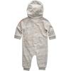 Carhartt Kid’s CM9758 Long-Sleeve Quilted Jersey Zip Front Hooded Coverall – Gi(Ash Heather Light Grey)