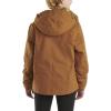 Carhartt Kid’s CP9547 Canvas Insulated Hooded Jacket – Girls(Carhartt Brown)