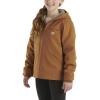 Carhartt Kid’s CP9547 Canvas Insulated Hooded Jacket – Girls(Carhartt Brown)