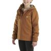 Carhartt Kid’s CP9547 Canvas Insulated Hooded Jacket – Girls(Carhartt Brown)