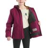 Carhartt Kid’s CP9547 Canvas Insulated Hooded Jacket – Girls(Sierra Plum Caspian)