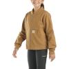 Carhartt Kid’s CP9579 Rugged Flex Canvas Jacket – Girls(Carhartt Brown)