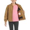Carhartt Kid’s CP9579 Rugged Flex Canvas Jacket – Girls(Carhartt Brown)