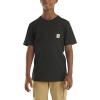 Carhartt Kids’ Short Sleeve Pocket T-Shirt Tee Shirt(Black)