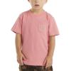 Carhartt Kids’ Short Sleeve Pocket T-Shirt Tee Shirt(Bright Pink Lemonade)