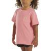 Carhartt Kids’ Short Sleeve Pocket T-Shirt Tee Shirt(Bright Pink Lemonade)