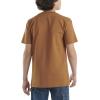 Carhartt Kids’ Short Sleeve Pocket T-Shirt Tee Shirt(Brown)