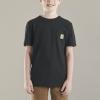 Carhartt Kids’ Short Sleeve Pocket T-Shirt Tee Shirt(Caviar Black)