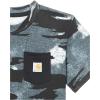 Carhartt Kids’ Short Sleeve Pocket T-Shirt Tee Shirt(Caviar Black Camo)
