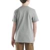 Carhartt Kids’ Short Sleeve Pocket T-Shirt Tee Shirt(Charcoal Heather Grey)