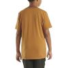 Carhartt Kids’ Short Sleeve Pocket T-Shirt Tee Shirt(Classic Brown)