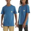 Carhartt Kids’ Short Sleeve Pocket T-Shirt Tee Shirt(Deep Lagoon)