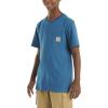 Carhartt Kids’ Short Sleeve Pocket T-Shirt Tee Shirt(Deep Lagoon)