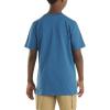 Carhartt Kids’ Short Sleeve Pocket T-Shirt Tee Shirt(Deep Lagoon Blue)