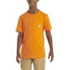 Carhartt Kids’ Short Sleeve Pocket T-Shirt Tee Shirt(Exotic Bright Orange)