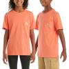 Carhartt Kids’ Short Sleeve Pocket T-Shirt Tee Shirt(Hot Coral)