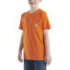Carhartt Kids’ Short Sleeve Pocket T-Shirt Tee Shirt(Puffins Bill Orange)