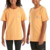 Carhartt Kids’ Short Sleeve Pocket T-Shirt Tee Shirt(Tangerine)