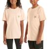 Carhartt Kids’ Short Sleeve Pocket T-Shirt Tee Shirt(Tropical Peach)