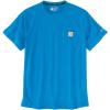 Carhartt Men’s 104616 Force® Relaxed Fit Midweight Short Sleeve Pocket(Azure Blue)