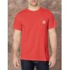 Carhartt Men’s 104616 Force® Relaxed Fit Midweight Short Sleeve Pocket(Currant Heather)