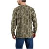 Carhartt Men’s 105483 Loose Fit Heavyweight Long-Sleeve Pocket Camo Logo Graphi(Mossy Oak Bottomland Camo)