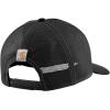 Carhartt Mens Canvas Mesh-Back Workwear Patch Cap(Black)