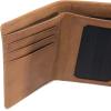 Carhartt Men’s Casual Saddle Leather Wallets, Available in Multiple Styles and Colors(Carhartt Brown (Trifold))