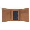 Carhartt Men’s Casual Saddle Leather Wallets, Available in Multiple Styles and Colors(Carhartt Brown (Trifold))