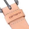 Carhartt Men’s Durable Full Grain Saddle Leather Classic Belts, W/Rugged Antique Nickle Hardware(Lt. Natural)