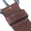 Carhartt Men’s Durable Full Grain Saddle Leather Classic Belts, W/Rugged Antique Nickle Hardware(Red Brown)