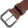 Carhartt Men’s Durable Full Grain Saddle Leather Classic Belts, W/Rugged Antique Nickle Hardware(Red Brown)