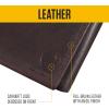Carhartt Men’s Durable Oil Tan Leather Wallets, Available in Multiple Styles(Trifold)
