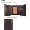 Carhartt Men’s Durable Oil Tan Leather Wallets, Available in Multiple Styles(Trifold)