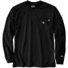 Carhartt Mens Flame Resistant Force Loose Fit Lightweight Long-Sleeve Camo C Graphic T-Shirt(Black)