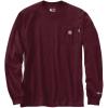 Carhartt Men’s Flame Resistant Force Loose Fit Long-Sleeve Lightweight Eagle Graphic T-Shirt(Port)