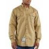 Carhartt Men’s Flame-Resistant Classic Twill Shirt(Khaki)
