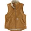 Carhartt Men’s Flame-Resistant Duck Sherpa Lined Vest(Carhartt Brown)