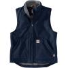 Carhartt Men’s Flame-Resistant Duck Sherpa Lined Vest(Dark Navy)