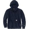 Carhartt Men’s Flame-Resistant Force Loose Fit Midweight Hooded Zip Front Sweatshirt(Navy)