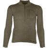Carhartt Men’s Force Heavyweight Heathered Knit Base Layer Crewneck Pocket Top(Burnt Olive Heather)