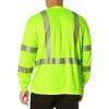 Carhartt Men’s Force High-Visibility Long-Sleeve Class 3 T-Shirt(Brite Lime)