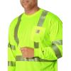 Carhartt Men’s Force High-Visibility Long-Sleeve Class 3 T-Shirt(Brite Lime)