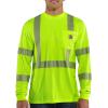 Carhartt Men’s Force High-Visibility Long-Sleeve Class 3 T-Shirt(Brite Lime)