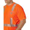 Carhartt Men’s Force High-Visibility Short-Sleeve Class 2 T-Shirt(Brite Orange)