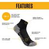 Carhartt Men’s Force Midweight Sock 3 Pack(Black)